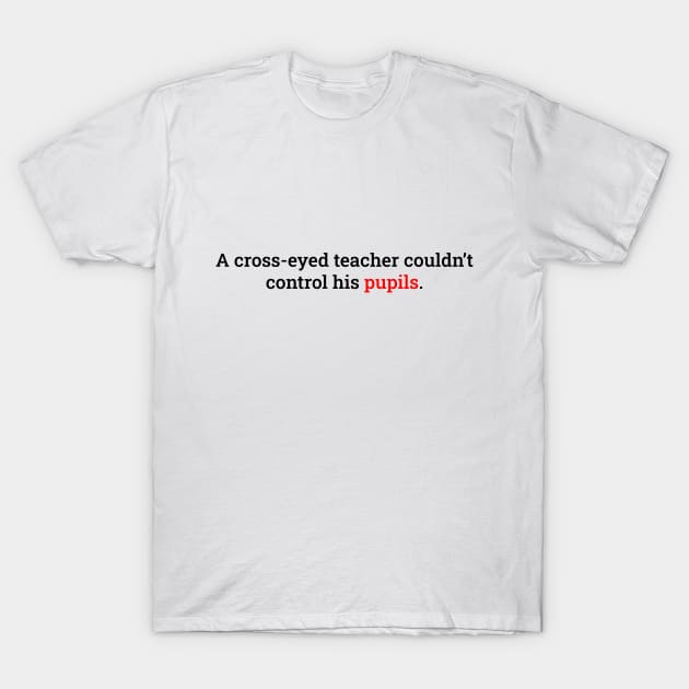 Fun with Puns - Teacher T-Shirt by The EyeRoll